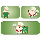 Kit 3 Tapetes De Natal Para Cozinha Eat Papai Noel Único