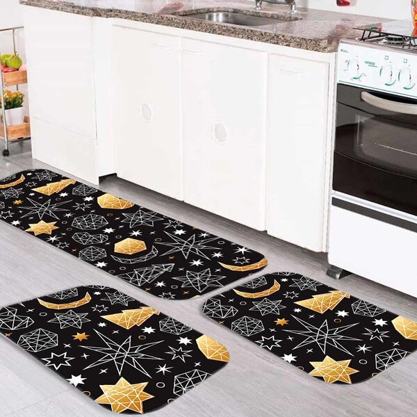 Kit 3 Tapetes De Natal Para Cozinha Espirito Natalino Escandi