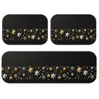 Kit 3 Tapetes De Natal Para Cozinha Faixa Moderno Único