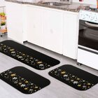 Kit 3 Tapetes De Natal Para Cozinha Faixa Moderno Único