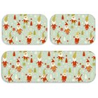 Kit 3 Tapetes De Natal Para Cozinha Gnomos Natalinos Único