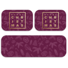 Kit 3 Tapetes De Natal Para Cozinha Merry Christmas Premium Ú