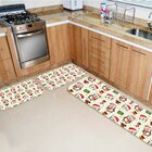 Kit 3 Tapetes De Natal Para Cozinha Merry Christmas Único