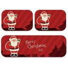 Kit 3 Tapetes De Natal Para Cozinha Merry Christmas Único