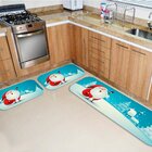 Kit 3 Tapetes De Natal Para Cozinha Papai Noel Fofinho Único