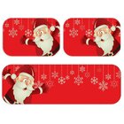 Kit 3 Tapetes De Natal Para Cozinha Papai Noel Now Único