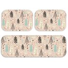 Kit 3 Tapetes De Natal Para Cozinha Pinheiros Natalinos Único