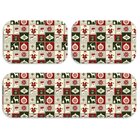 Kit 3 Tapetes De Natal Para Cozinha Símbolos Natalinos Único