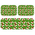 Kit 3 Tapetes De Natal Para Cozinha Tocas Papai Noel Único