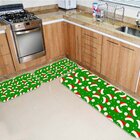 Kit 3 Tapetes De Natal Para Cozinha Tocas Papai Noel Único