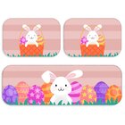 Kit 3 Tapetes Decorativos Coelhinho Fofinho Com Listras Único