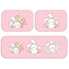 Kit 3 Tapetes Decorativos Coelhinhos Fofinhos Único