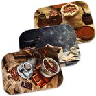 Kit 3 Tapetes Decorativos Coffe Único