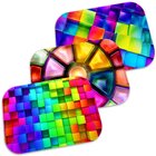 Kit 3 Tapetes Decorativos Colors 3d Único