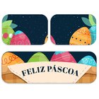 Kit 3 Tapetes Decorativos Feliz Páscoa Premium Único