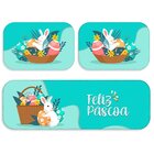 Kit 3 Tapetes Decorativos Feliz Páscoa Premium Único