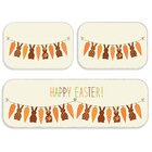 Kit 3 Tapetes Decorativos Happy Easter Único