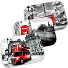 Kit 3 Tapetes Decorativos London Único