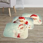 Kit 3 Tapetes Decorativos Papai Noel Original Único