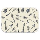 Kit 3 Tapetes Decorativos Penas Único