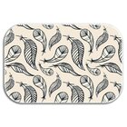 Kit 3 Tapetes Decorativos Penas Único