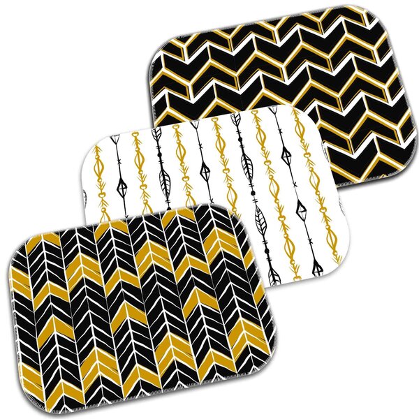 Kit 3 Tapetes Decorativos Traços Étnicos Único