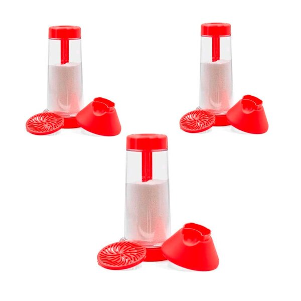 Kit 3 Tapioqueiras De Farinha Beiju Tapioca Peneira Armazena