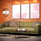 Kit 3 Telas Canvas Com Moldura Arvore Florida