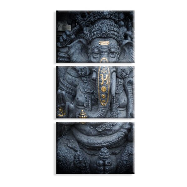 Kit 3 Telas Decorativas Dark Ganesha