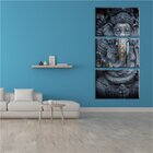 Kit 3 Telas Decorativas Dark Ganesha