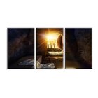 Kit 3 Telas Decorativas Religião O Retorno De Cristo