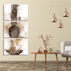 Kit 3 Telas Decorativas Violão Abstrato