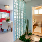 Kit 3 Tijolos Bloco De Vidro Transparente 19x19x8 Tradestar