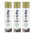 Kit 3 Tintas Spray Dourado Uso Geral Inter/xterno 400ml Cfix