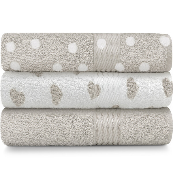 Kit 3 Toalhas De Banho 100 Algodão Prisma Dohler