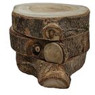 Kit 3 Toquinhos De Madeira Rústica Lixados.