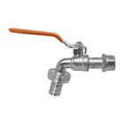 Kit 3 Torneira Esfera Metálica Alavanca 1/2" Com Adap 3/4"