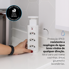 Kit 3 Torre 3 Tomadas Embutir Retrátil Elevor Para Bancada Br