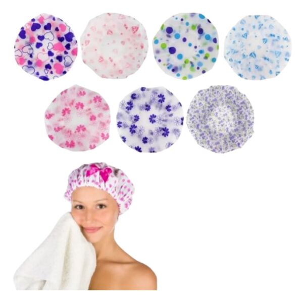 Kit 3 Touca Toca Reutilizavel Banho Cuidado Hidratação Capilar