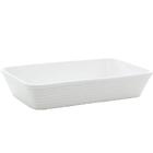 Kit 3 Travessas De Porcelana Assadeiras Retangulares 26x17cm