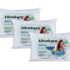 Kit 3 Travesseiros Royal Altenburg Percal 180 Fios Fibra Sili