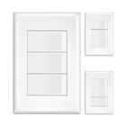 Kit 3 Un. Interruptor 3 Teclas Com Placa 4x2 Fame Evidence