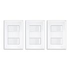 Kit 3 Un. Interruptor Duplo Com Placa 4x2 Fame Evidence