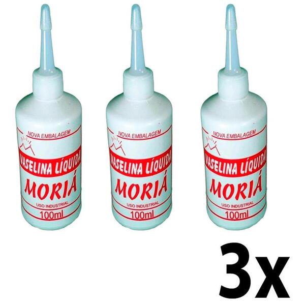 Kit 3 Vaselina Líquida Industrial 100ml Moriá
