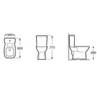 Kit 3 Vaso Sanitários Com Caixa Acoplada E Assento Queda Amor