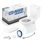 Kit 3 Vaso Sanitários Com Caixa Acoplada E Assento Queda Amor
