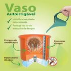 Kit - 3 Vasos Auto-Irrigáveis - Médio N3 - Linha Wishes - Pla