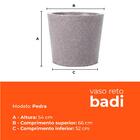 Kit 3 Vasos Badi Pedra 54 Terrano