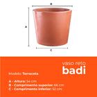 Kit 3 Vasos Badi Terracota 54 Terrano