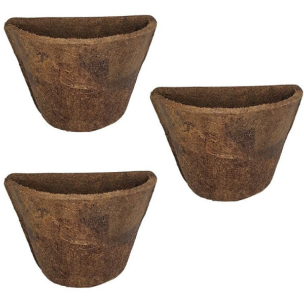 Kit 3 Vasos De Parede De Fibra De Coco Nº 12 - Coquim